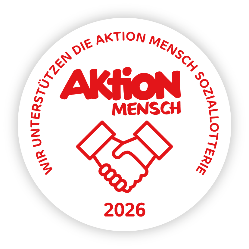 Wir unterstützen die Aktion Mensch Sozial-Lotterie 2026